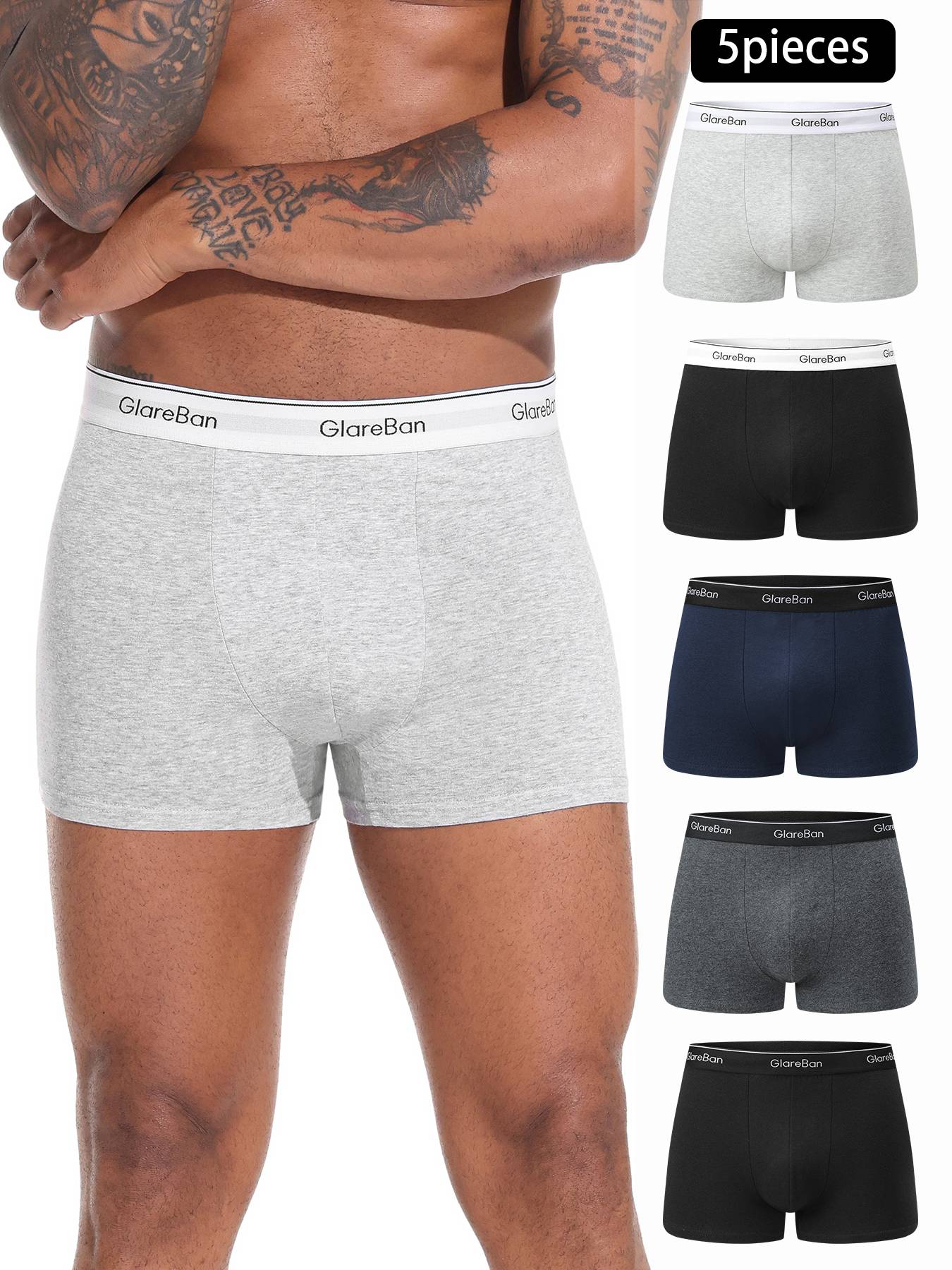 5pcs Pack Cotton Boxer Men Underwear Male Brand Panties And Underpants For Homme Luxury Set Shorts Box Slips Brand Briefs