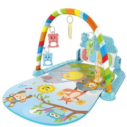 Brinquedo Pedagógico Interativo Para Bebês, Tapete de Atividades Piano Musical Multifuncional Para Crianças de 0 a 1 Ano