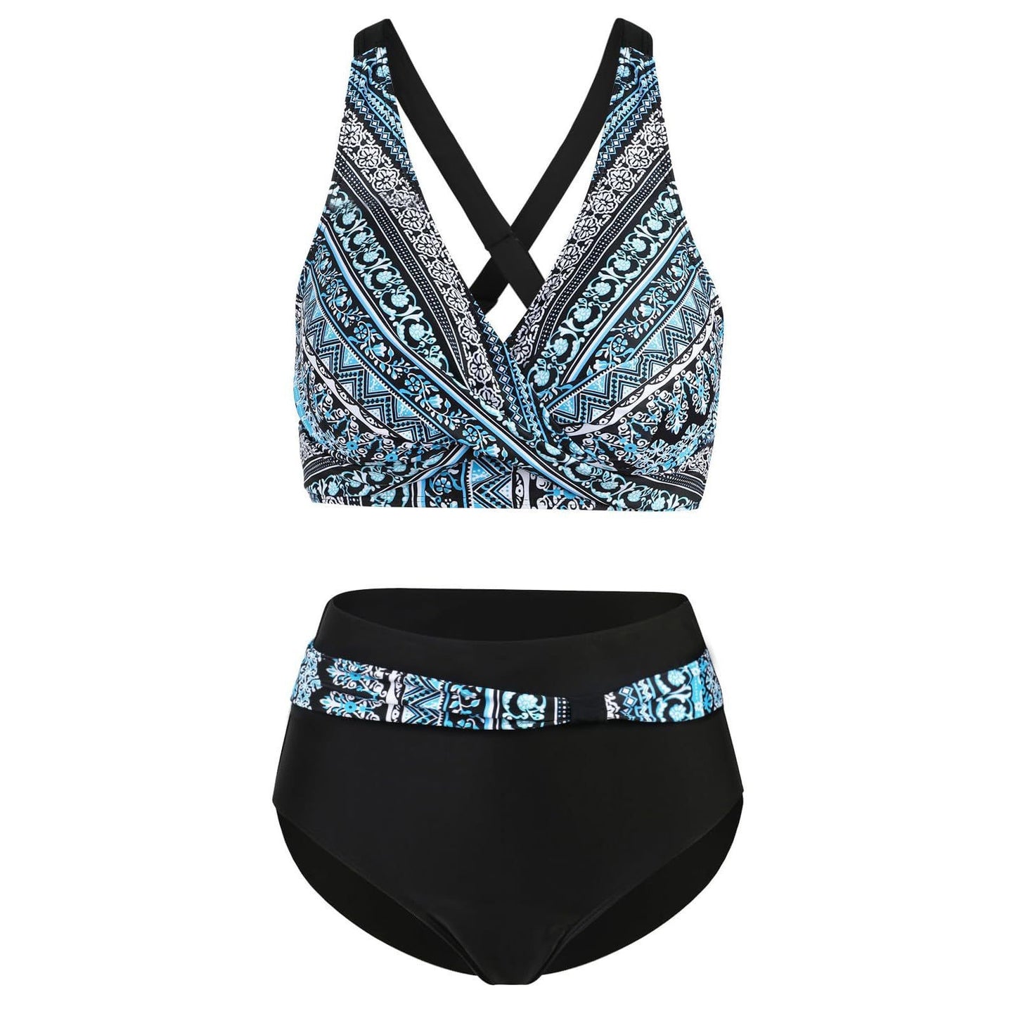 Swimwear For Girls Women High Waisted Bikini Sexy Push Up Two Piece Swimsuits Vintage Swimsuit Two Piece Retro Ruched ??????