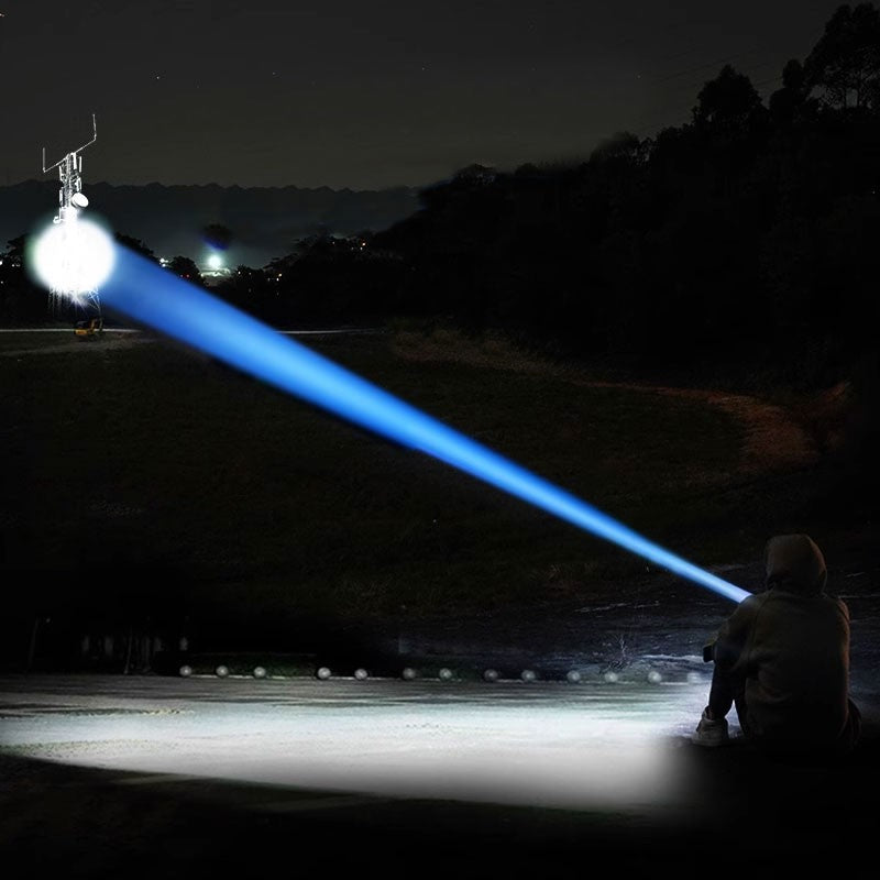 Ultra Powerful Windproof Fire Starting Flashlight Rechargeable High Power Torch Focused Light Source Can Light A Flame Lantern