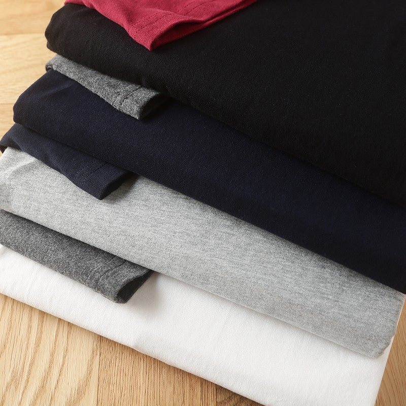 Summer New American Retro Raglan Long-sleeved O-neck Montage T-shirt Men's Fashion Simple 100%Cotton Washed Casual Sport Tops