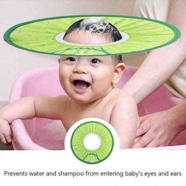Baby Bath Cap Shampoo Bathing Cute Adjustable Elastic Ear Protection Soft Safe Infant Toddler Wash Hair Shield Hat Shower Cap