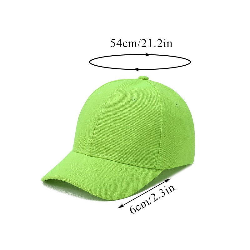 Chapéus Infantis Bonés de Beisebol Snapback Infantis Chapéu de Sol Cor Sólida Primavera Verão Hip Hop Meninos Meninas Bonés de Bico Ajustáveis