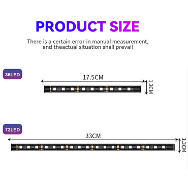 Motorcycle Led Ambient Light Strips APP Remote Control Waterproof RGB Neon Lamp Atmosphere Light 12V For Motorcycle Decorative