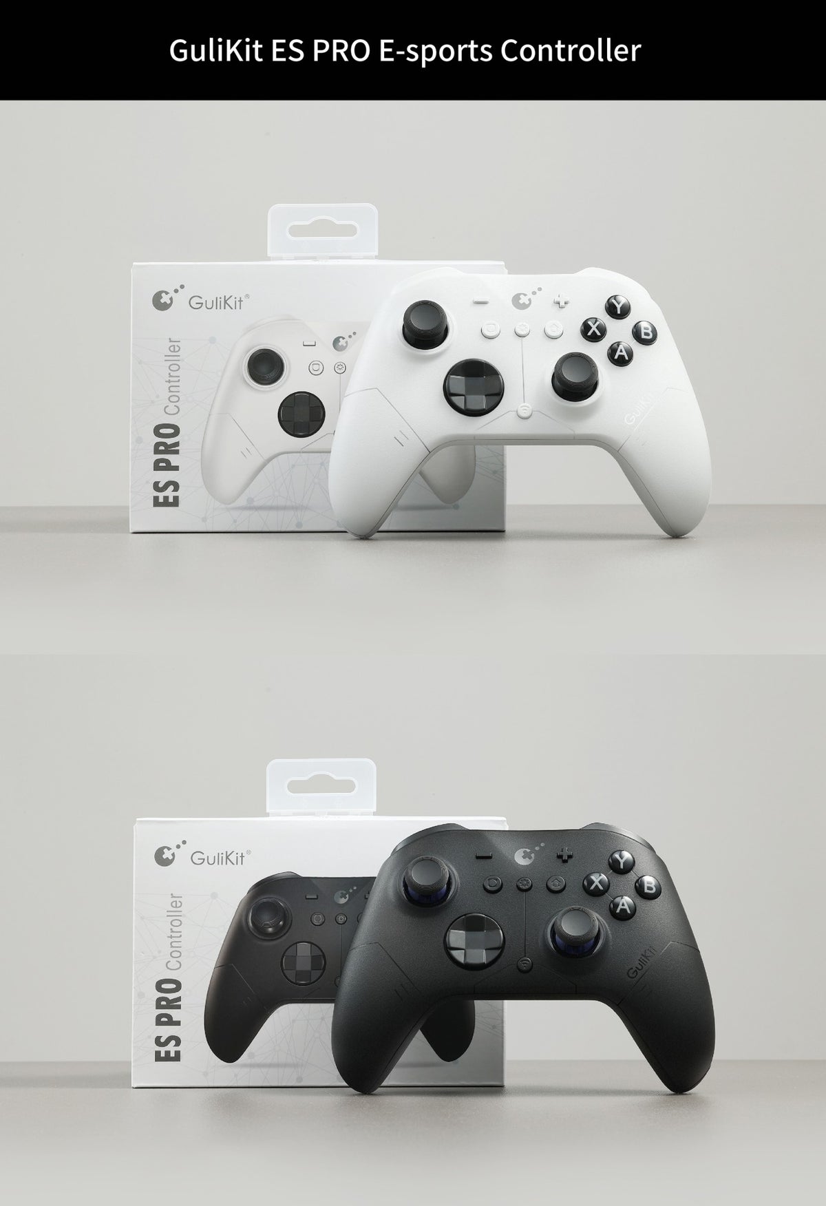 GuliKit ES Pro E-Sports Controller for Nintendo Switch 1/ 2, PC, Windows, Android Wake-up with TMR Joystick
