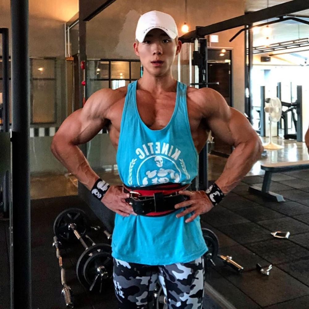 Gym Sleeveless Shirt Men Bodybuilding Tank Tops Fitness Workout Cotton Print Singlet Stringer Undershirt Male Casual Summer Vest