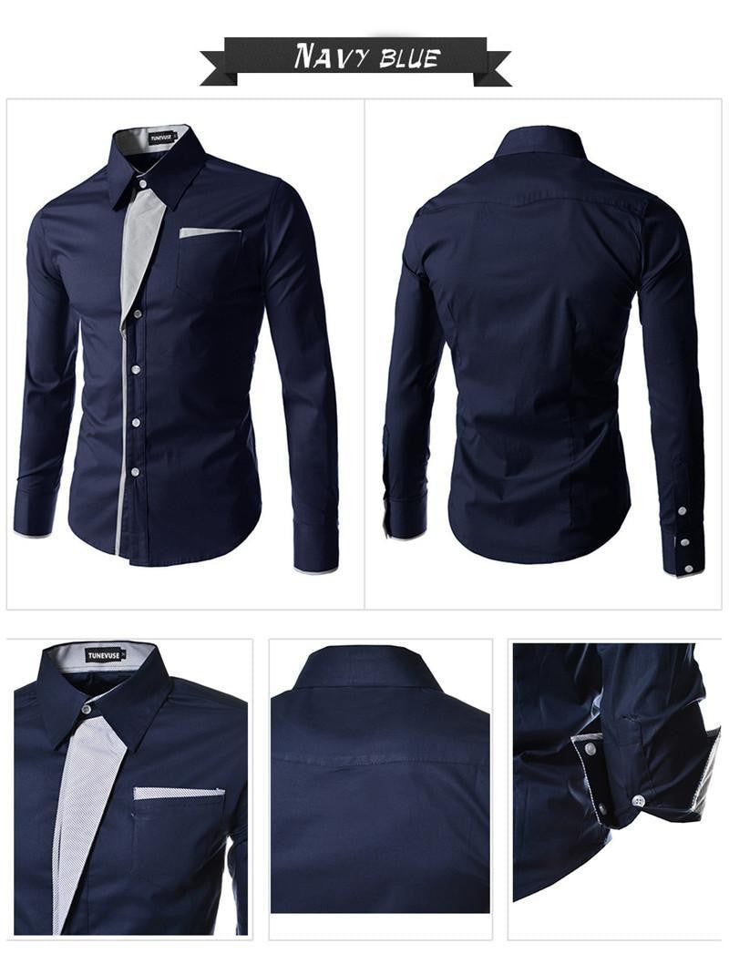 2025 Hot Sale New Fashion Camisa Masculina Long Sleeve Shirt Men Slim fit Design Formal Casual Brand Male Dress Shirt Size M-4XL