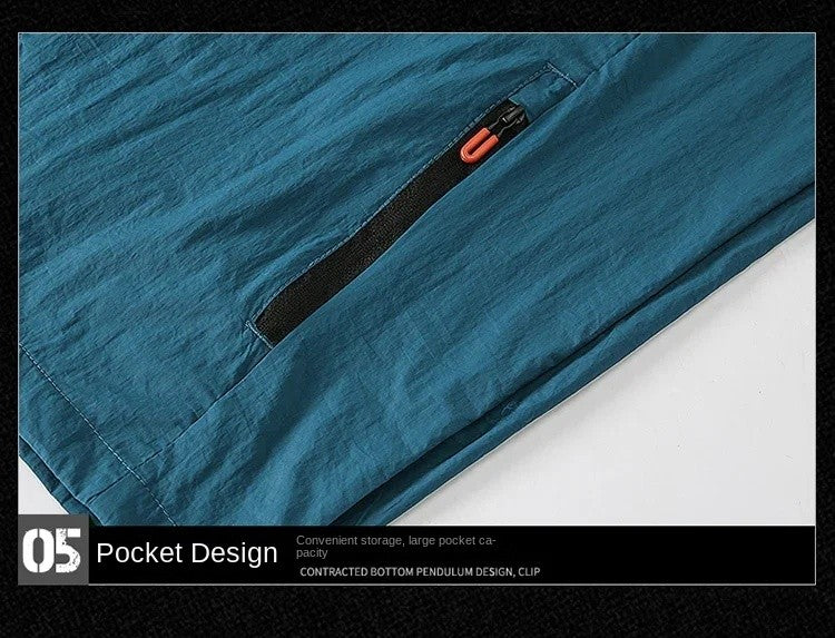 2025 Mens Sportswear Spring Summer Tracksuit 2 Piece Sets Sports Suit Sun Jacket + Pant Running Set Male Gym Exercise Clothing