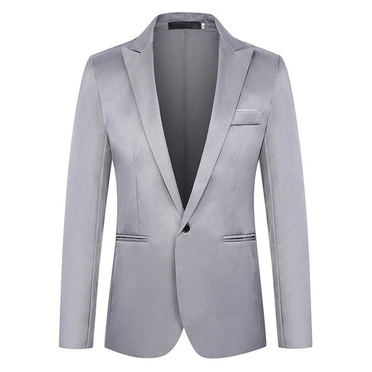Autumn New Men's Casual Suit Casual Business Office Suit Jacket Solid Trendy Non-ironing Anti-wrinkle Slim Fit Men's Blouse