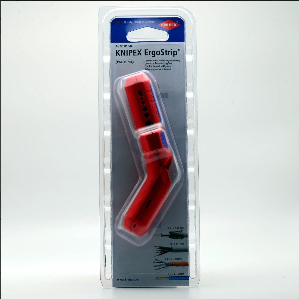 KNIPEX - Ferramentas 16 95 01 SB - Ergostrip, Medidas Métricas, Versão para Destros (169501SB)
