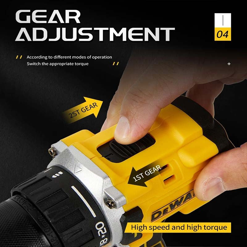 Furadeira de Impacto DeWalt 20V Original DCD805 Brushless Hummer Furadeira Elétrica Compacta Parafusadeira Ferramenta Elétrica Combo com Bateria