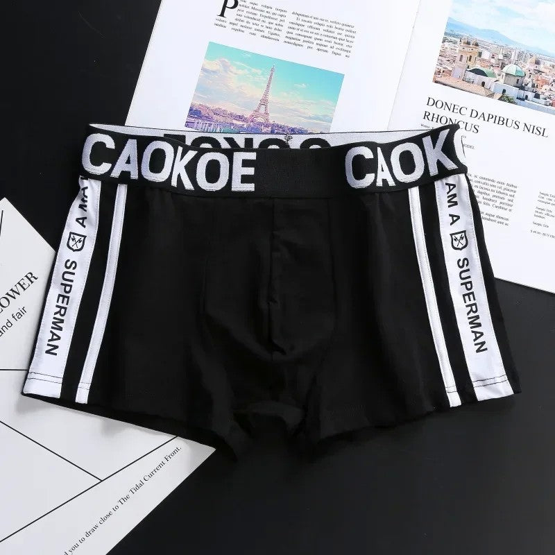 Men's Underwear Men's Boxer Briefs Comfortable Breathable Sexy Men's Shorts Solid Color Boxer Briefs Men Panties Shorts Cotton