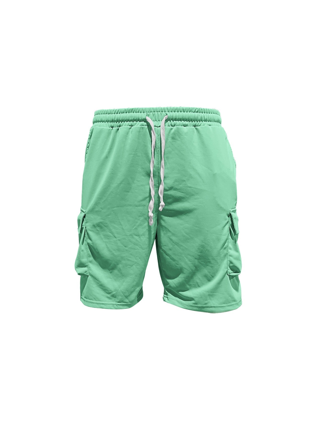 Summer new men's round neck short sleeve T-shirt shirt shorts two-piece suit loose large size ice