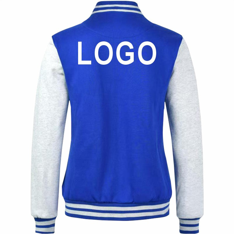 High Quality Baseball Uniforms Warm Jacket All-match Plus Velvet Jacket Custom Printing Embroidery LOGO Costume Varsity Jacket