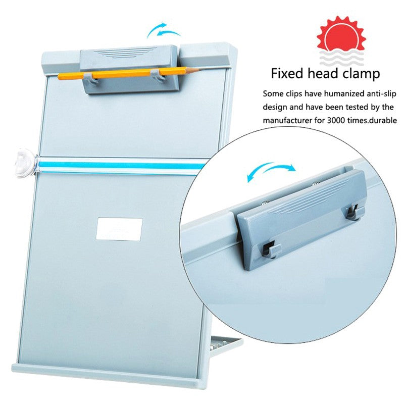 A4 Reading Holder Desktop Document Holder With Adjustable Clip Document Reading Stand For Office School Home