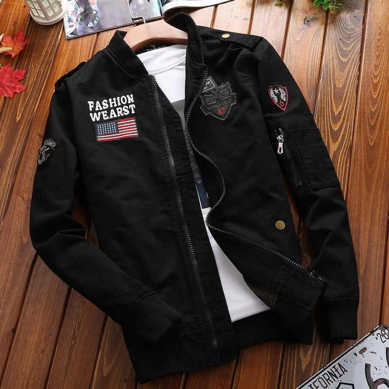 New Spring Military Style Pilot Jacket Multi-pocket Men Tactical Flight Jacket Autumn US Air Force Motorcycle Outwear Cotton
