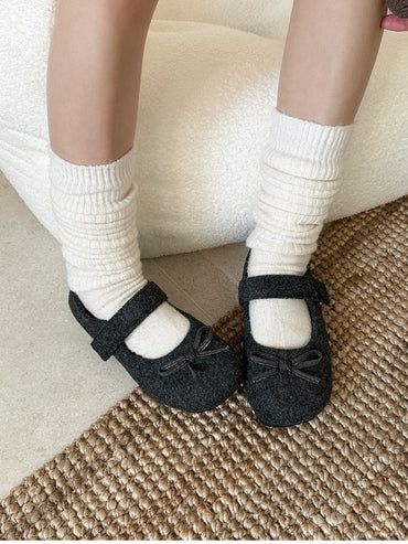 Autumn Woolen Fabric Women Flats Shoes Fashion Shoes Ladies Comfort Outdoor Warm Cotton Fur Shoes
