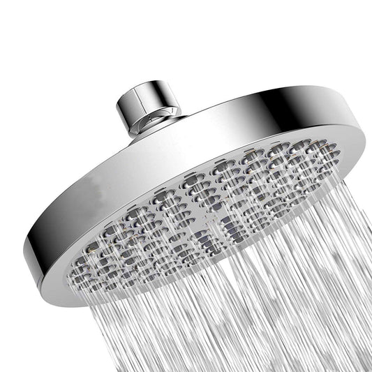 6 Inch Round Booster Shower Set Fully Electroplated Shower Head Home Set Bathroom Extension Shower Rod Set For Bathroom
