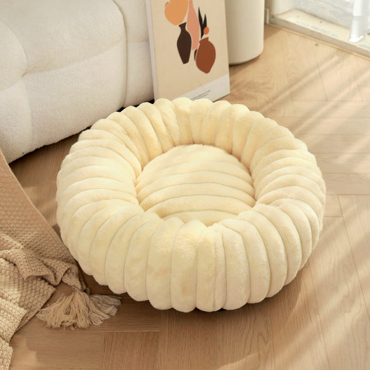 Cama Redonda para Cães Grandes, Cama Sofá Quente de Inverno Lavável para Gatos e Cães Grandes Disponível para Todas as Estações