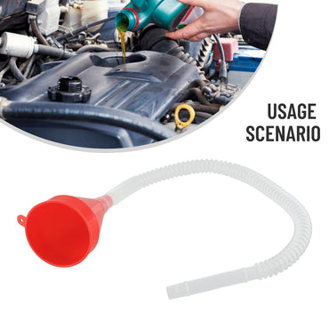 Universal Car Refueling Funnel Telescopic Filling Funnels Car Motorcycle Engine Gasoline Oil Funnels With Detachable Hose