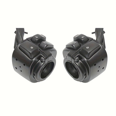 Motorcycle Handlebar Control Switch Housings 1", with Wiring Harness for Harley Dyna Sportster 883 1200 XL V-Rod 1996-2012