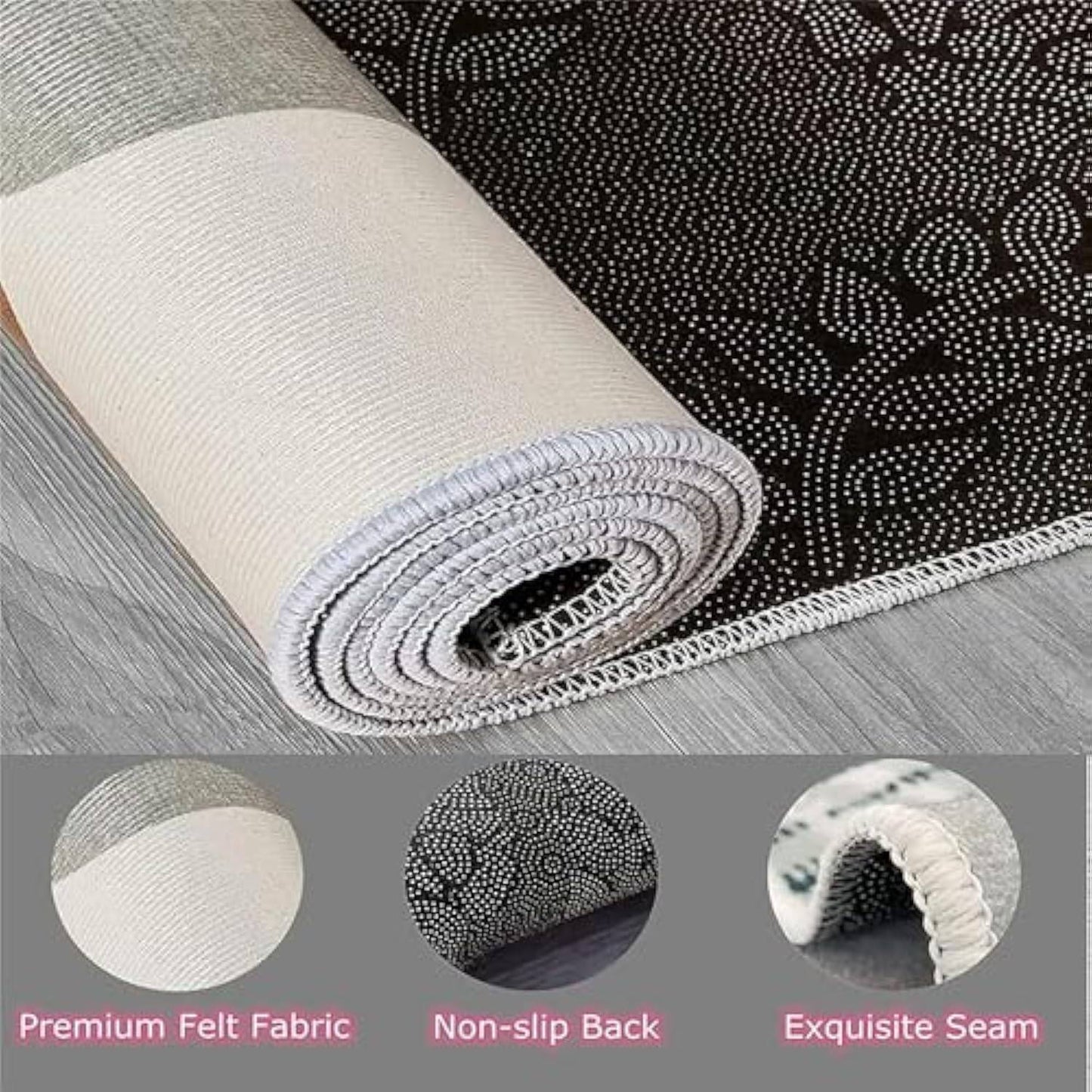 VIKAMA Calming Down Corner Items Classroom Rug Feelings Chart Emotion Reading Corner Soft Mental Health Area Rug School Decor