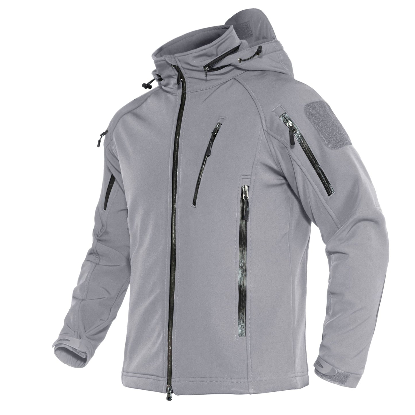 TACVASEN Fleece Lined Waterproof Jackets Mens Jacket Coats Outdoor Safari Windbreaker Winter Warm Work Jacket Outwear Windproof