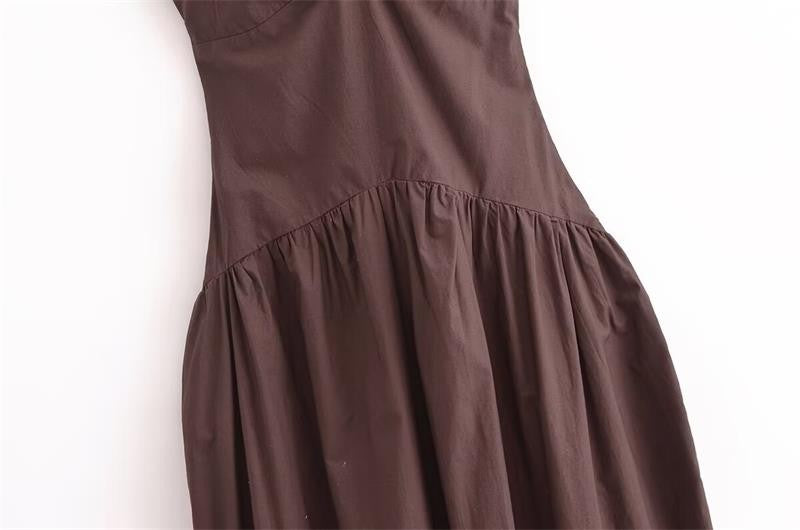 Dresses Summer Women's 2025 New Chic Tube Top Hanging Neck Holiday Dress Women's