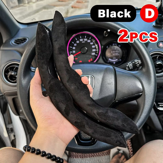 For Tesla Model 3 Y Leather Steering Wheel Cover Luxury Non-Slip Comfortable Durable Stylish Design Vehicle Interior Accessory