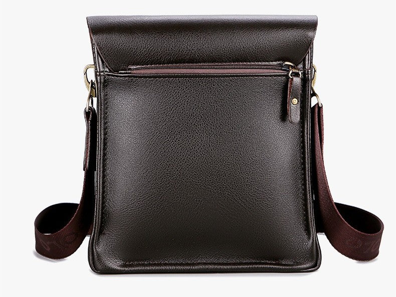 Men's POLO Crossbody Bag Casual Business Style Vertical Shoulder Bag High-quality Leather Trendy Men's Bag Daily Commuting