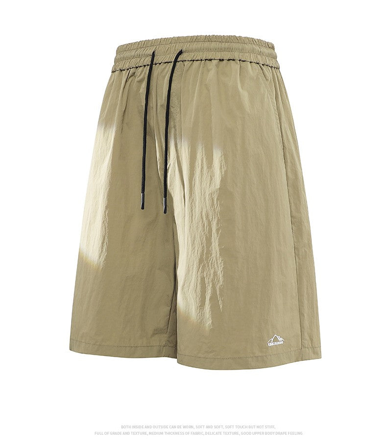 Shorts Masculinos de Verão com Bordado Moda Jogging Respirável Calção Masculino Shorts Casuais Calças Esportivas Soltas Simples