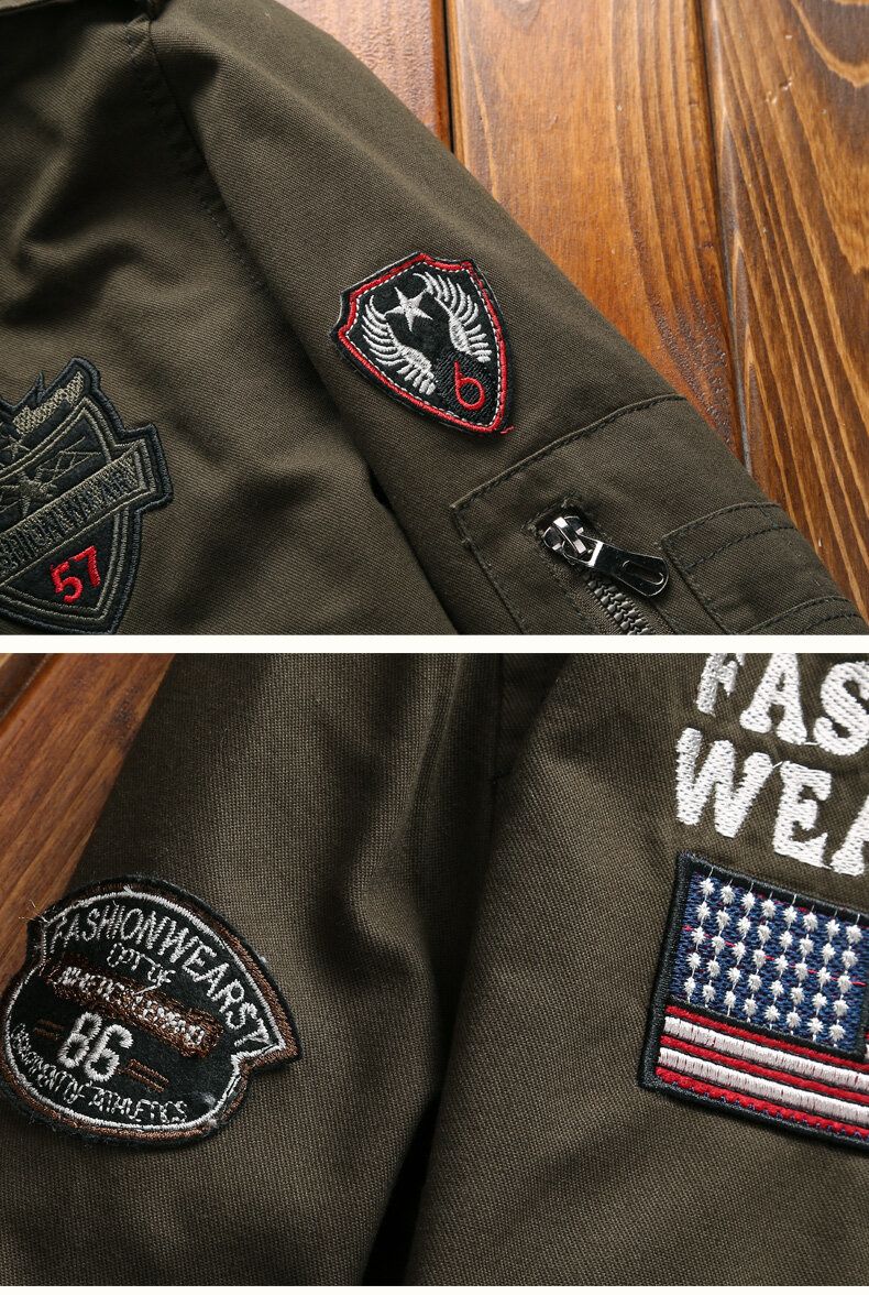 New Spring Military Style Pilot Jacket Multi-pocket Men Tactical Flight Jacket Autumn US Air Force Motorcycle Outwear Cotton