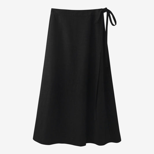AS 2025 spring summer woman  linen one pieces  wrap skirts adjustable waist 2cm