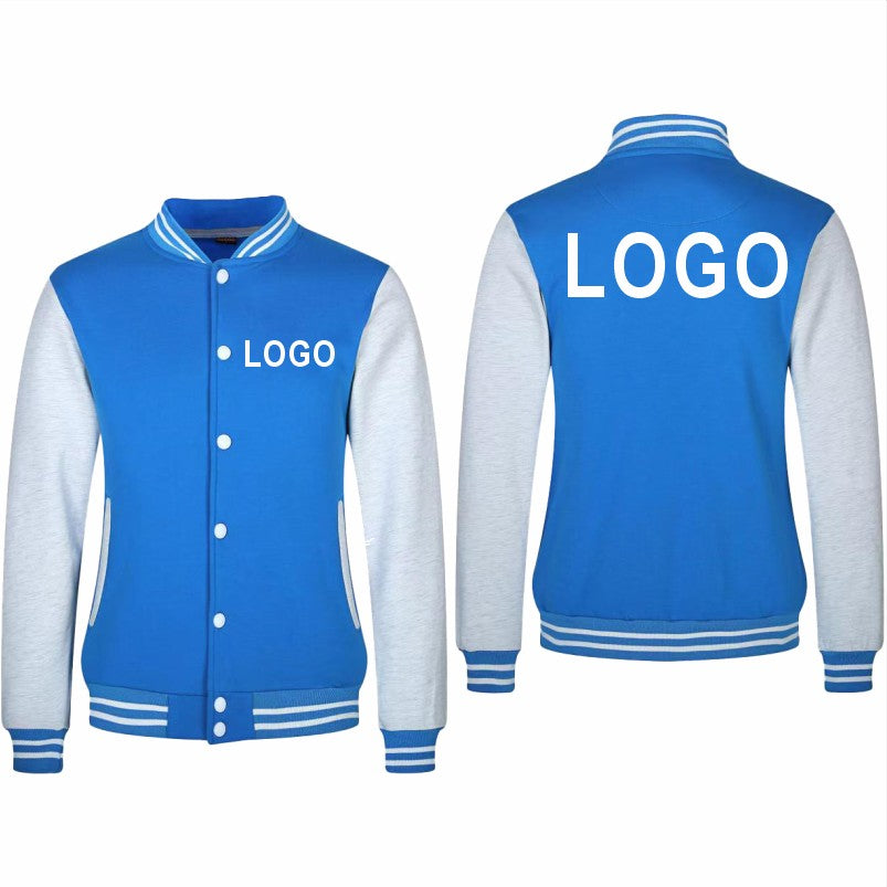 High Quality Baseball Uniforms Warm Jacket All-match Plus Velvet Jacket Custom Printing Embroidery LOGO Costume Varsity Jacket