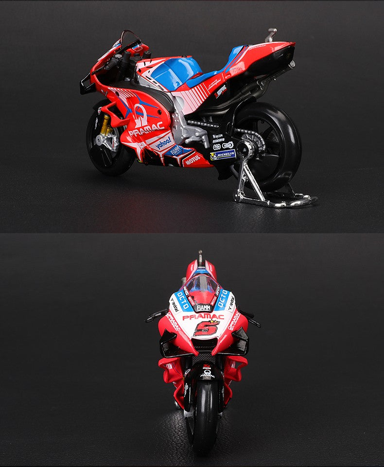 Maisto 1:18 NOVA Ducati Lenovo Team 2023 #1 Bagnaia Campeão Moto GP Corrida motocicleta de liga fundida Modelo de coleção de presente de brinquedo