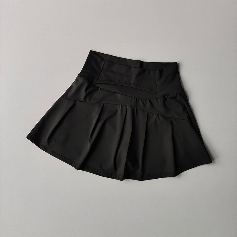 Summer High Waist Sports Short Skirt Lined Shorts Fitness Yoga Quick Dry Running