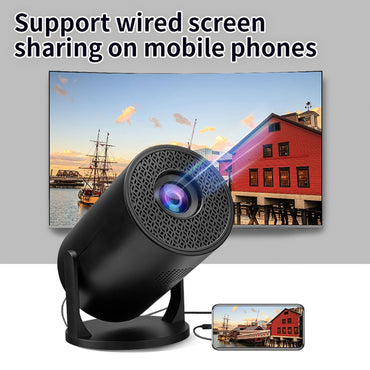Video Projector USB TV Sticks 8000lm Brightness Bluetooth Wireless Fidelity LED 1080P Small Projector for Laptop PC Smartphone
