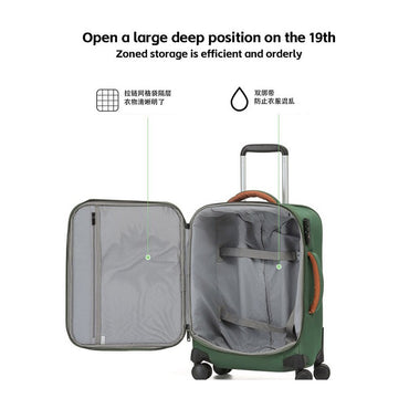 Oxford Canvas Lightweight Suitcase for Women 28-Inch Ultra-Light Soft Travel Bag