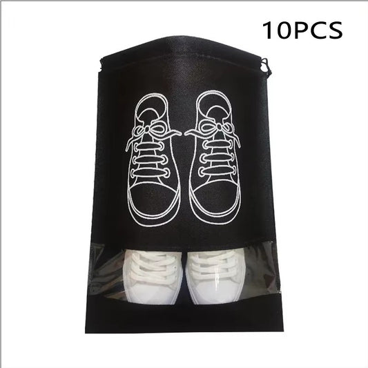 5/10pcs Non Woven Shoe Bag Storage Bag, Shoe Storage Drawstring Drawstring, Shoe Storage Bag, Dust-proof