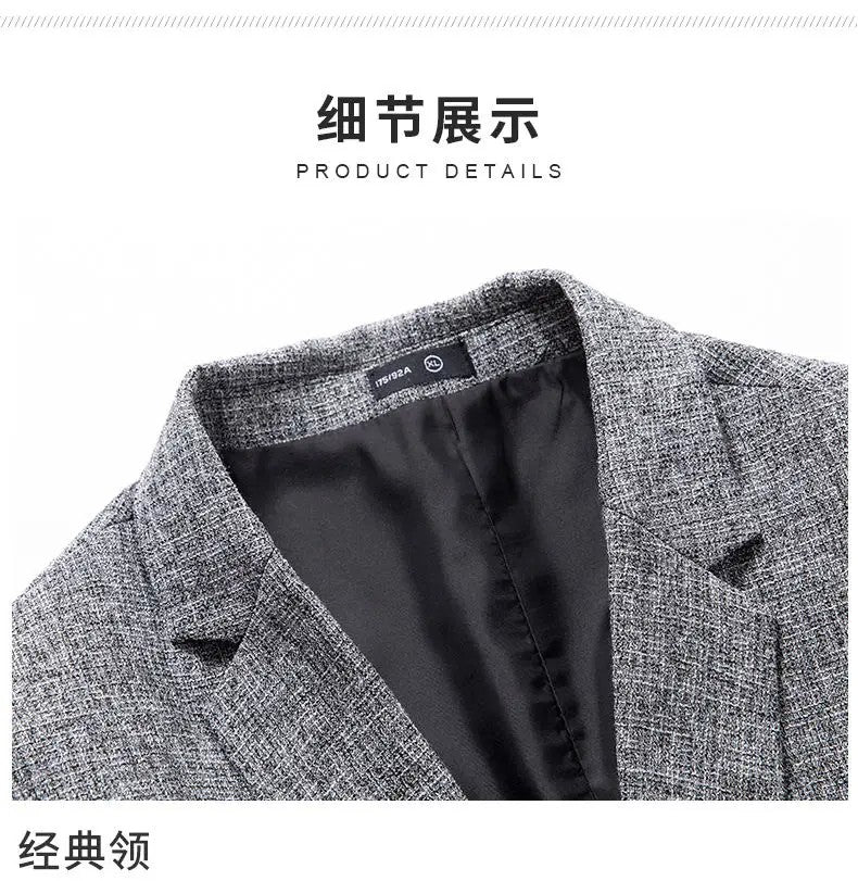 Blazers Fashion Business Everything Trend British Style Casual Slimming Solid Color Wedding Work Four Season Style Male Blazer