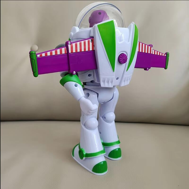 Brinquedos Toy Story Buzz Lightyear Modelo Pixar Robô Elétrico que Anda Boneco de Ação Brinquedo de Presente de Aniversário Modelo de Brinquedos Para Crianças