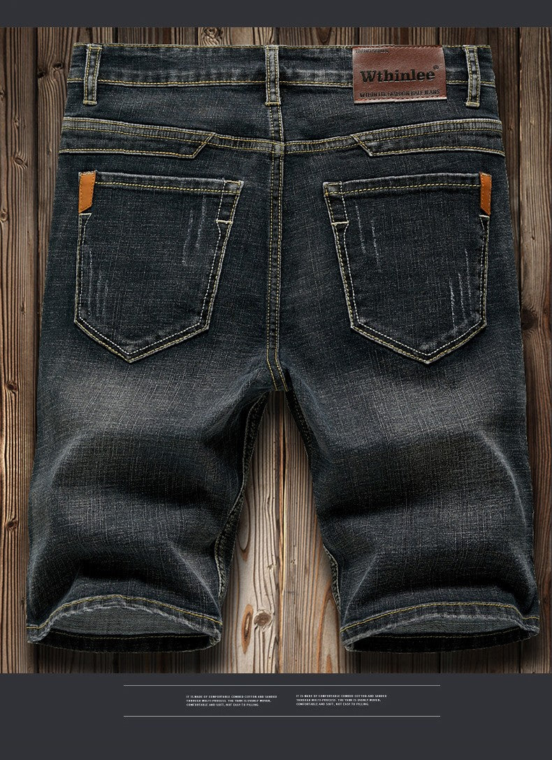4 Model Classic Style Men's Slim Denim shorts Summer New Business Fashion Thin Stretch Short Casual Pants Male