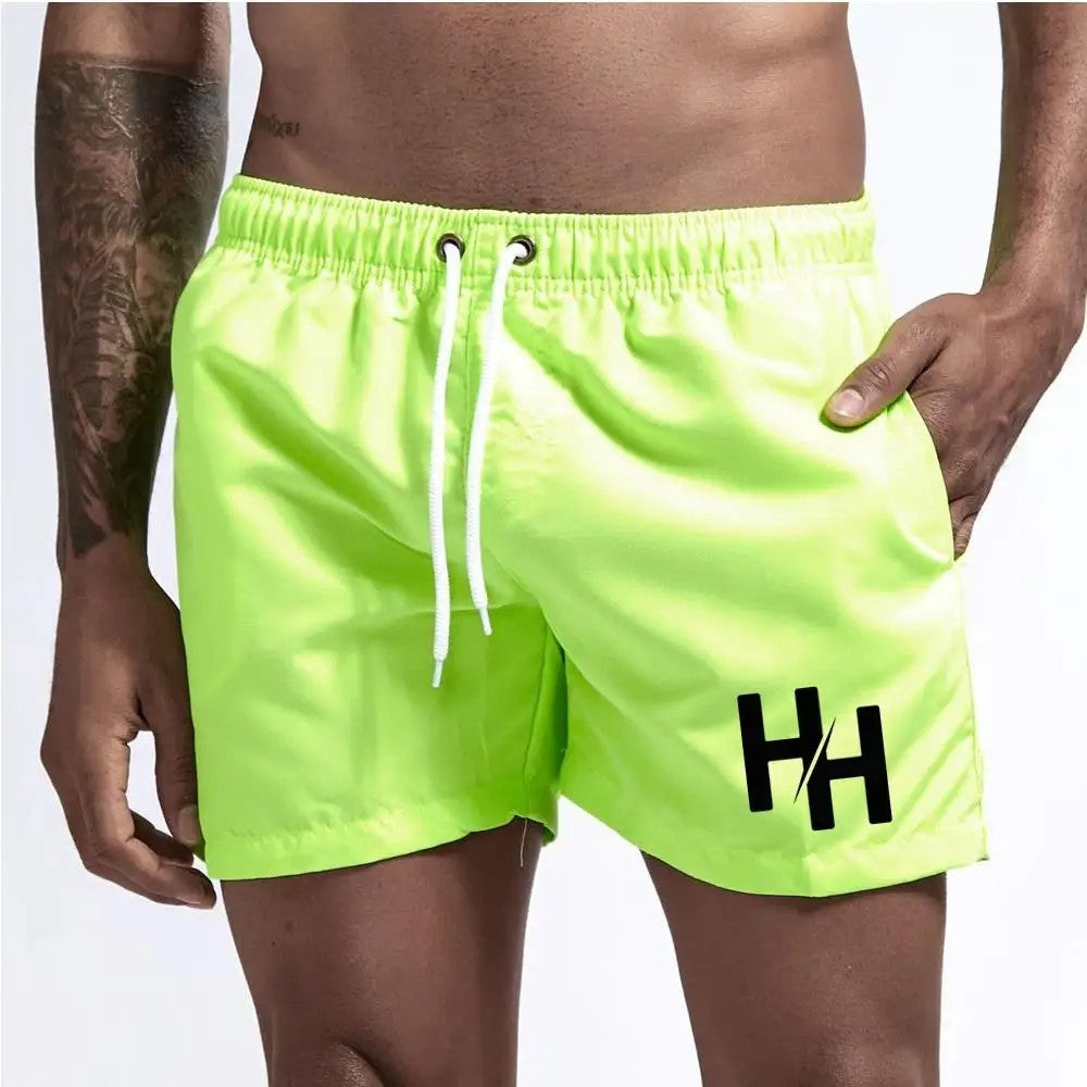 Men's Shorts Swimsuit Men's Shorts Swimming Briefs Casual Beach Shorts Surf Drawstring Boxers Summer S-4XL