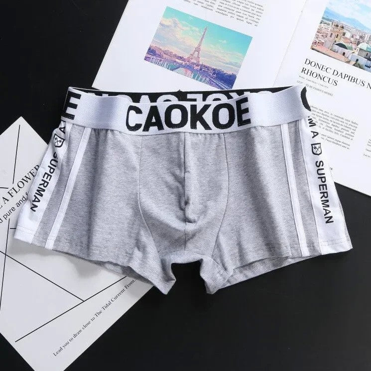Men's Underwear Men's Boxer Briefs Comfortable Breathable Sexy Men's Shorts Solid Color Boxer Briefs Men Panties Shorts Cotton