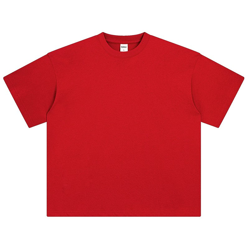 100 Heavy Weight Cotton T shirt For Men Women Short Sleeve Plain Tops Solid Oversized Tee Shirts Quality Clothing 8.8oz 250gsm