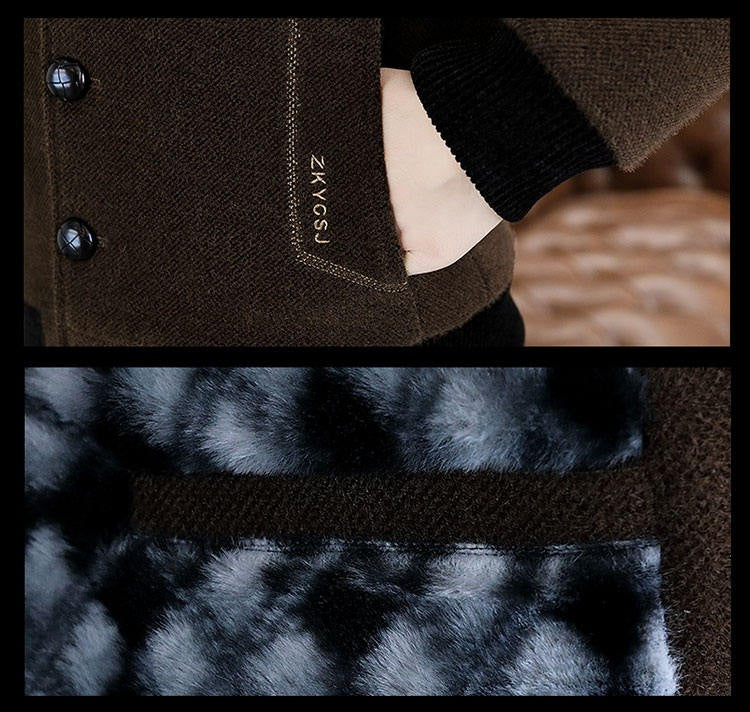 2024 Winter Woolen Jacket for Men Thick and Plush Warm Lapel Trench Coat Casual Business Wool Blends Social Streetwear Overcoat