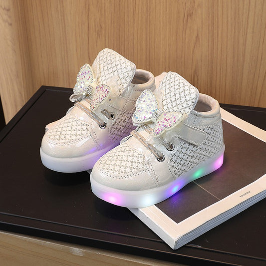 Kid Tennis 2025 Spring And Autumn Children LED Sneakers Boys Glowing Shoes kids Baby Girls Toddler Shoes with Light Up Luminous