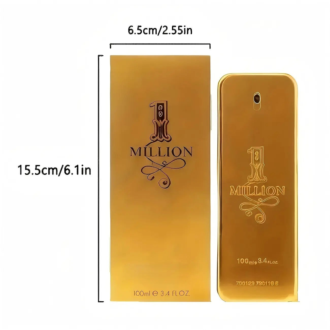 1 Million By Paco Rabanne Para Homens Eau De Toilette TESTER 3.4 fl oz 100 ml Colônia Masculina Nova na Caixa EUA