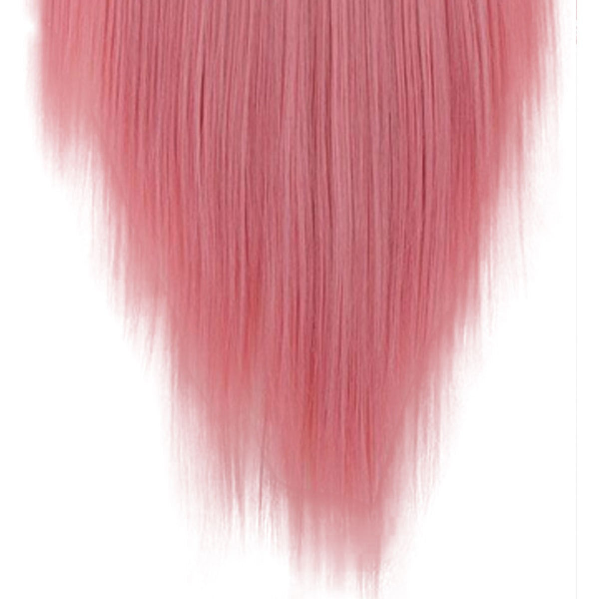 Extensões de Cabelo com 7 Presilhas, Longo, Liso, Rosa, 60CM, Cabelo Sintético Natural, Uso Diário, Aplique para Mulheres