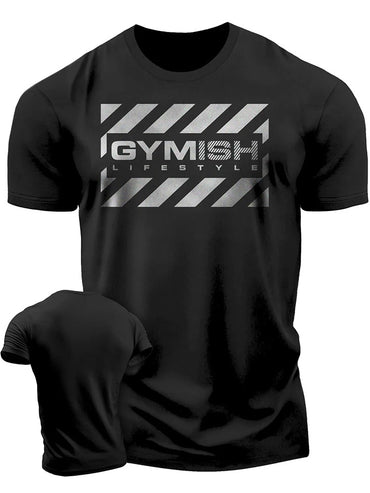 The 3D printed men's T-shirt for the summer of 2025 is a bestseller for sports fitness exercise casual fashion and lightness
